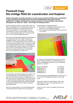 Fluolux® Copy Info Sheet