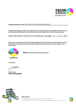Partner Certification Letter (MDV Paper)